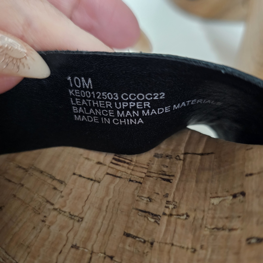 Kork Ease Black Comfort Sandals with Cork Sole Size 10 NWOT - Picture 8 of 10